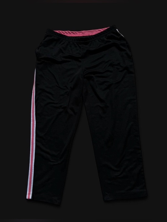 Pants - Tek Gear Women's Track Pants Black w/ Pink Stripes Size Large.